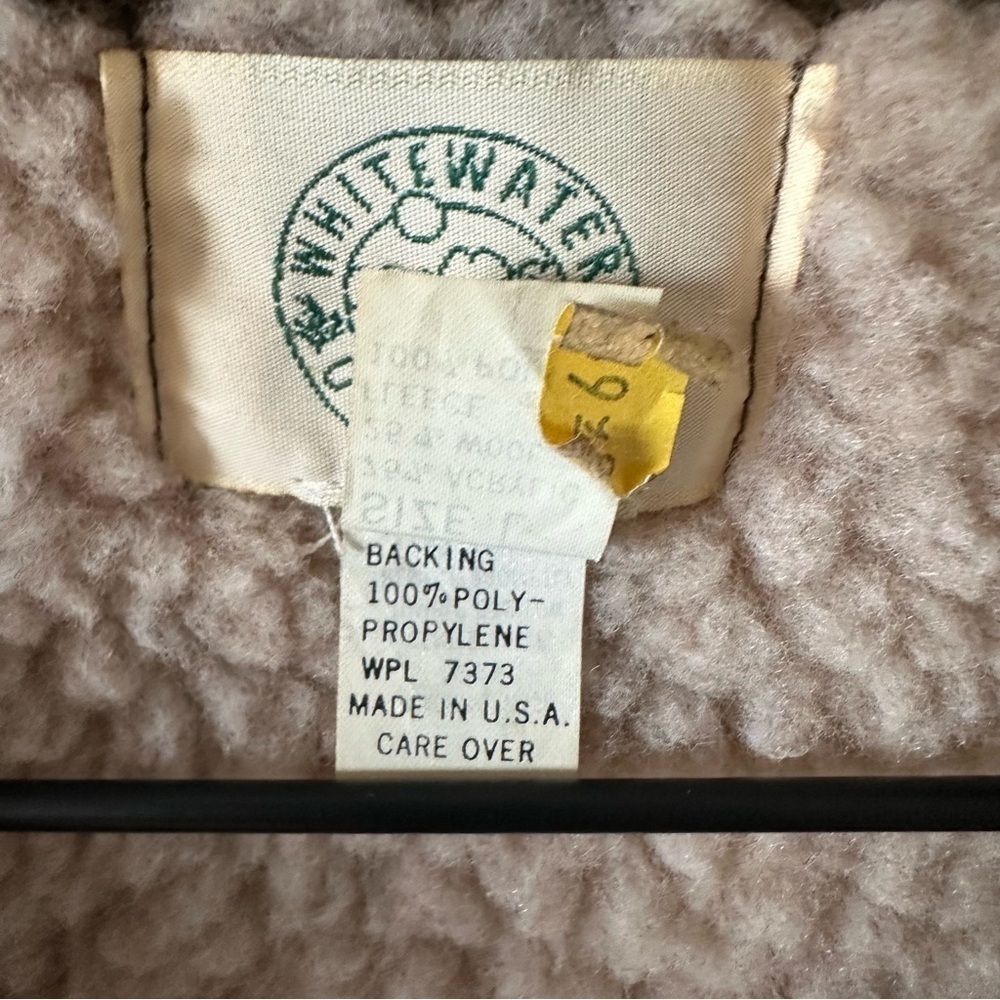 Whitewater Vintage Real Tree Camouflage Wool Sherpa Zip Up Sweater Sz L Hunting - Picture 7 of 15